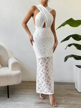 Load image into Gallery viewer, Lace Crisscross Sleeveless Maxi Dress
