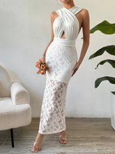 Load image into Gallery viewer, Lace Crisscross Sleeveless Maxi Dress
