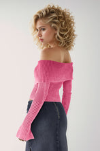 Load image into Gallery viewer, Double Take Ribbed Off-Shoulder Zip Up Long Sleeve Cardigan
