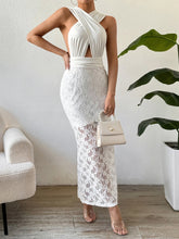 Load image into Gallery viewer, Lace Crisscross Sleeveless Maxi Dress
