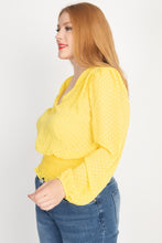 Load image into Gallery viewer, Curvy Waist Smoking V Neck Blouse
