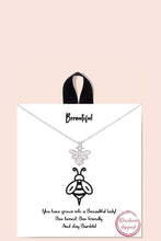 Load image into Gallery viewer, Beeautiful Pendant Dainty Message Necklace

