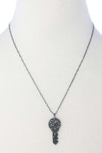 Load image into Gallery viewer, Rhinestone Key Pendant Long Necklace

