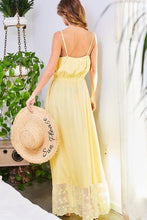 Load image into Gallery viewer, Yellow Lace Maxi Dress

