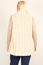 Load image into Gallery viewer, Faux Fur Vest Jacket With Open Front
