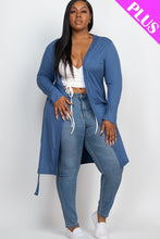 Load image into Gallery viewer, Long Sleeves Belted Cardigan
