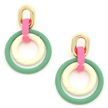 Load image into Gallery viewer, Smooth Texture Round Dangle Earring
