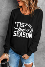 Load image into Gallery viewer, Football Graphic Round Neck Sweatshirt
