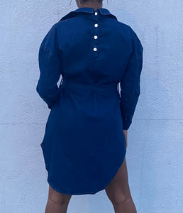 Button Up Denim Dress