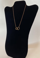 Load image into Gallery viewer, Asymmetric Double Hoop Gold Necklace
