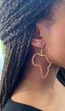 Load image into Gallery viewer, Outline of Africa Earrings
